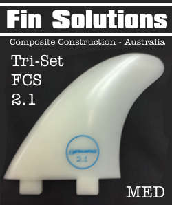 Fin Solutions Thruster Fin Set - K 2.1 FCS Twin Tab Base