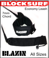 BlockSurf  “Blazin” Economy Surfboard Leash - All Sizes