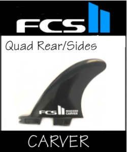 FCS II Quad Rear / Side Bite  Carver Composite Twin set 