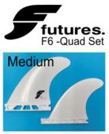 Futures F6 Medium Composite Quad Fin Set
