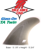Glass On - True Ames TWIN Fin Set