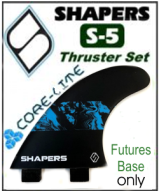 Shapers Core Lite S-5 Thruster Fin Set